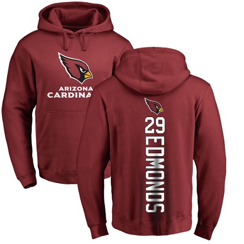 Arizona Cardinals Men Maroon Chase Edmonds Backer NFL Football 29 Pullover Hoodie Sweatshirts
